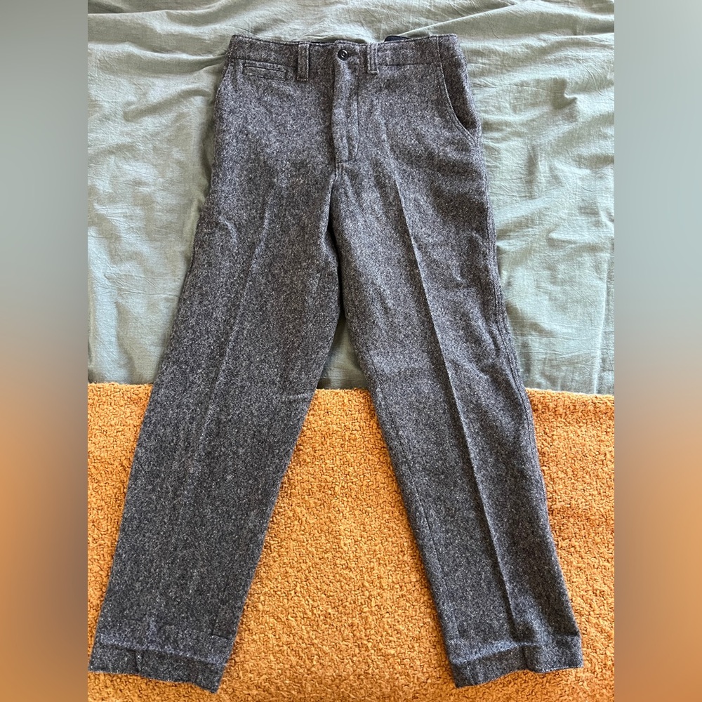 Todd Snyder Italian donegal herringbone trousers 100% Wool
